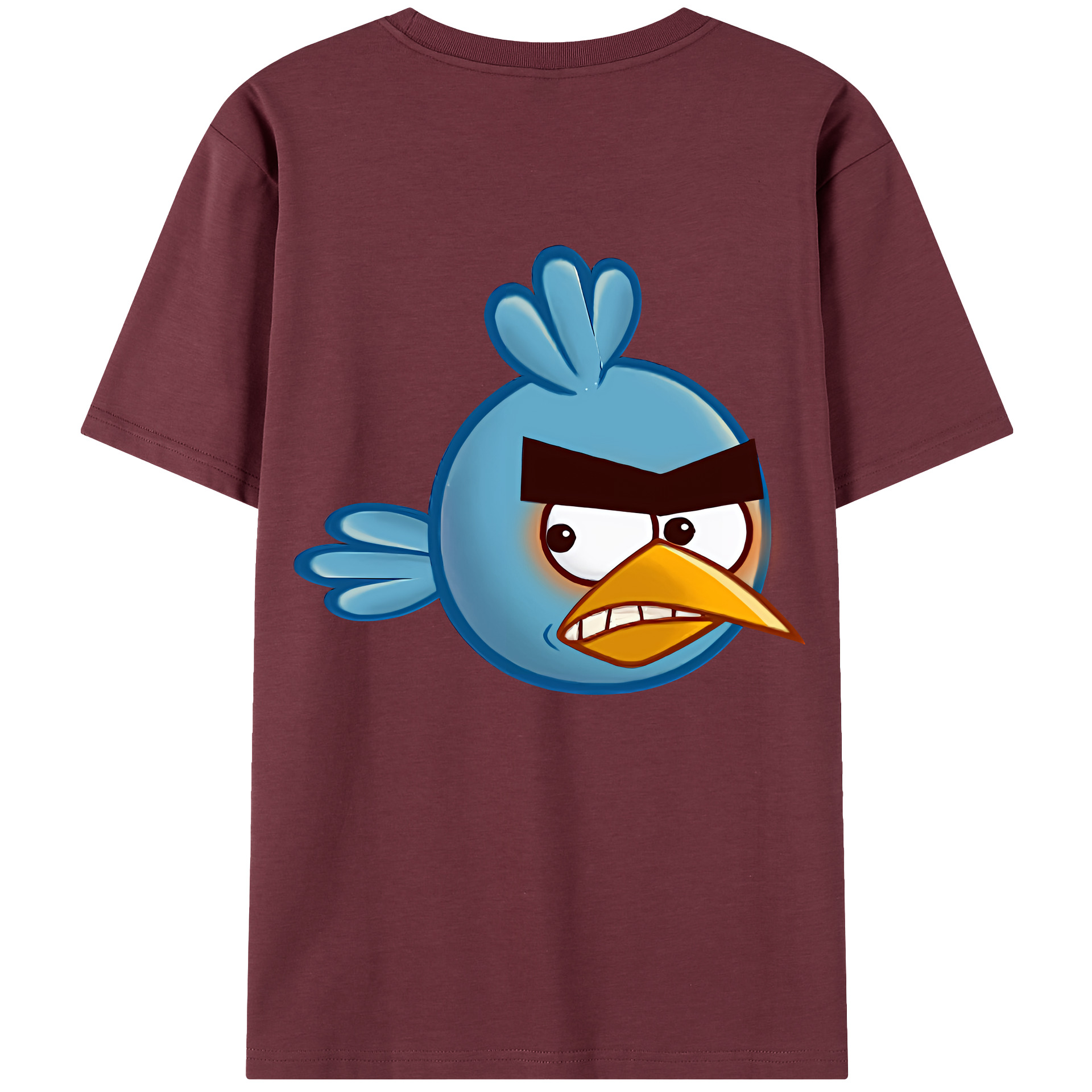 （画像用） Angry Birds アングリーバード 綿100％半袖Tシャツ（背面プリント）